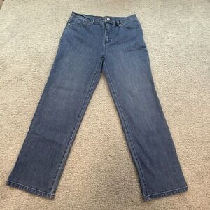 Gloria Vanderbilt Jeans Womens 10 P Blue Amanda Classic Straight Denim